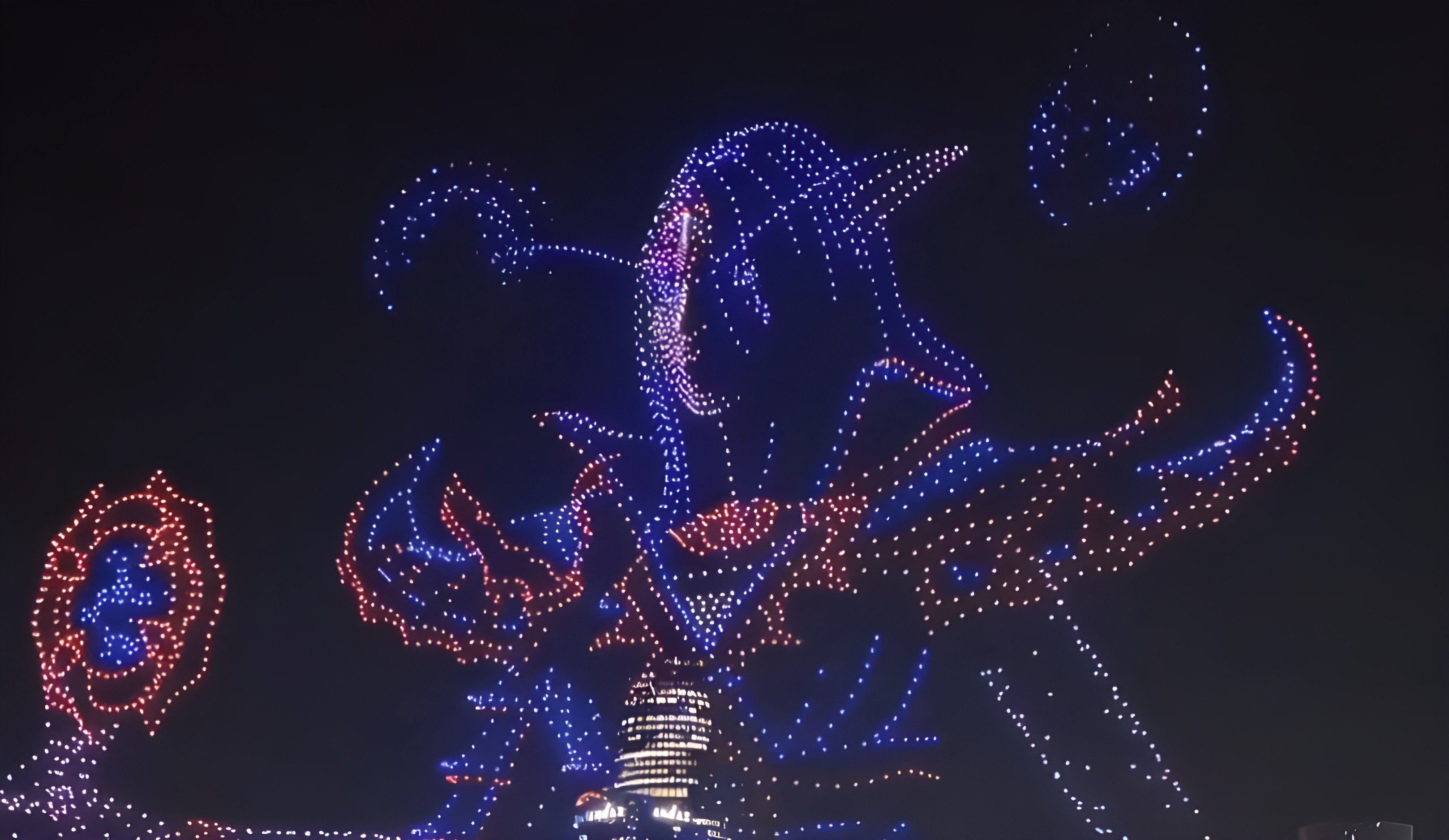 Sylvanas envahit le ciel de Shenzhen © Shenzhen Channel