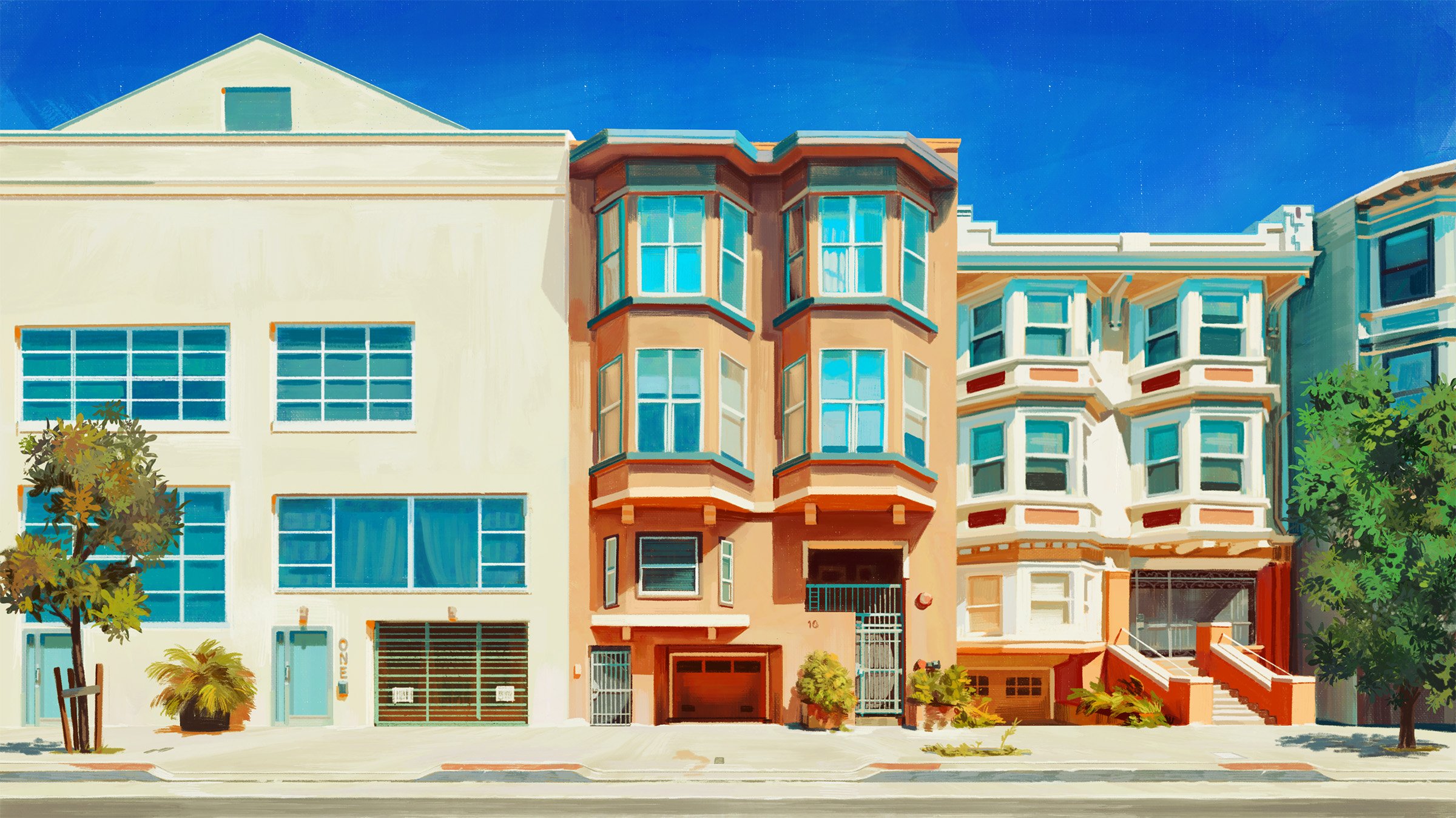 19 Rausch Street, San Francisco : l'adresse du premier logement à avoir accueilli des voyageurs Airbnb, appartenant à deux des fondateurs de l'entreprise, Brian et Joe (© Airbnb/Adam Planas