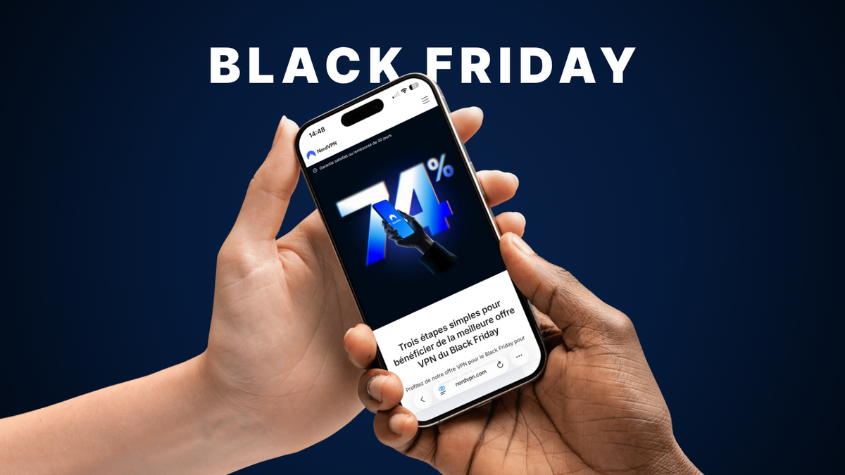 Voyagez, streamez, protégez-vous : NordVPN à -74 % pour le Black Friday © NordVPN