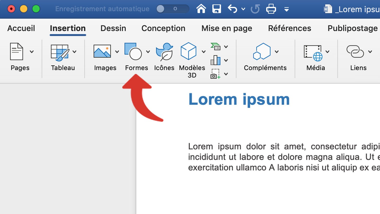 tutoriel word