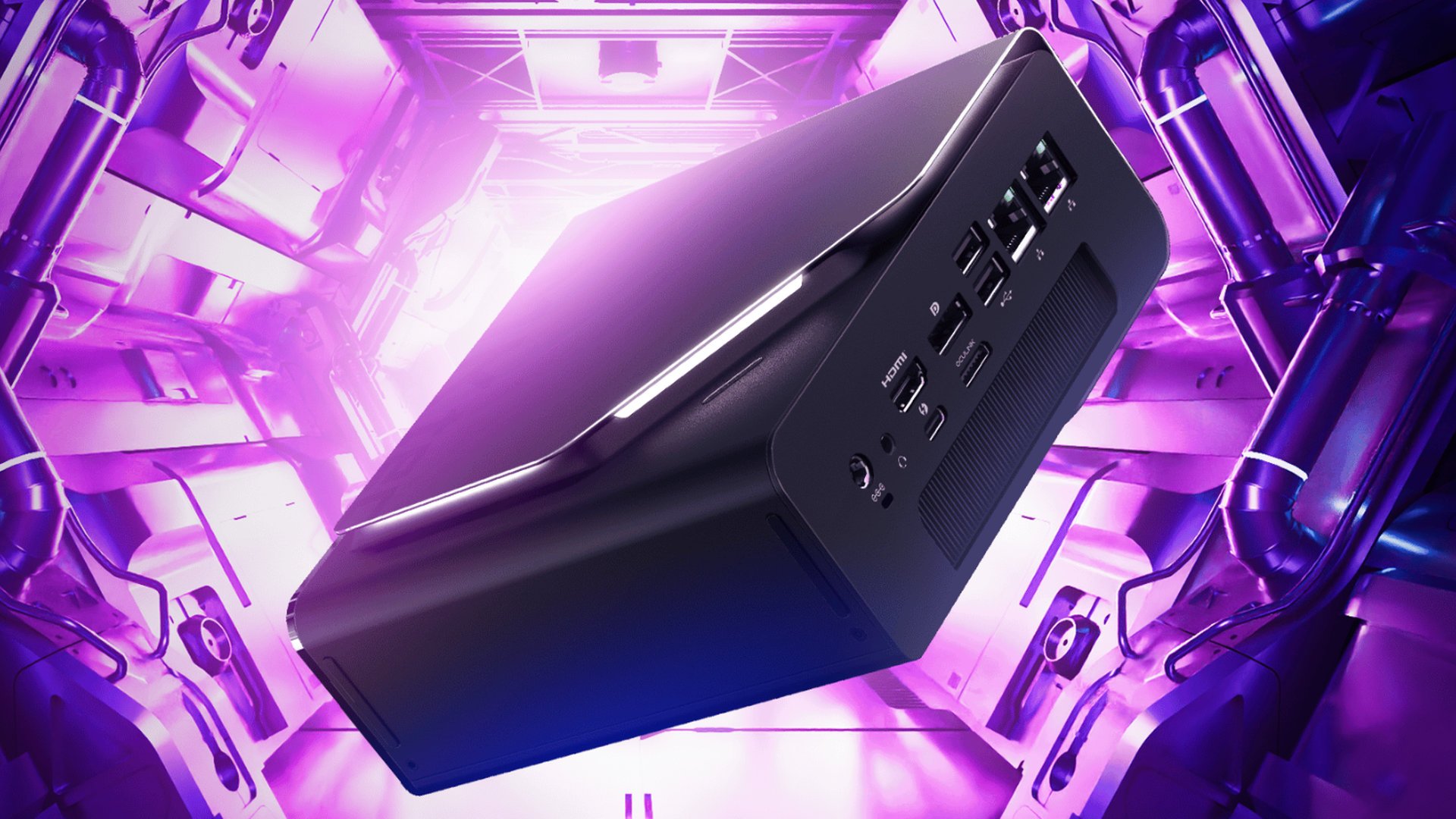 Plutôt qu'un AMD, GMKtec intègre l'Intel Ultra Core 285H à son mini-PC. ©GMKtec