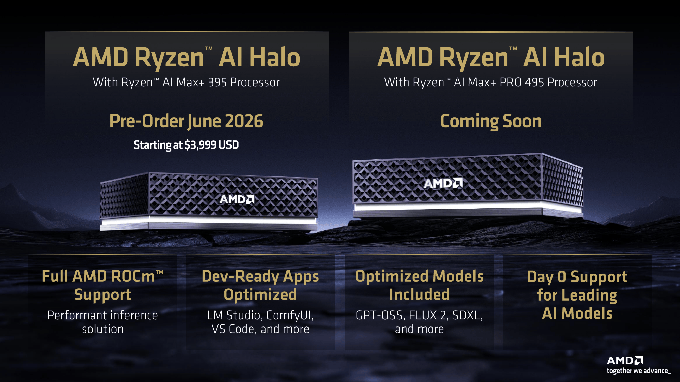 En mai dernier, AMD nous présentait le futur Ryzen AI Max+ PRO 495. © AMD