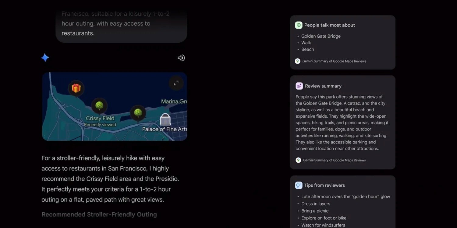 Google Maps se perfectionne dans Gemini. ©Google / 9To5Google