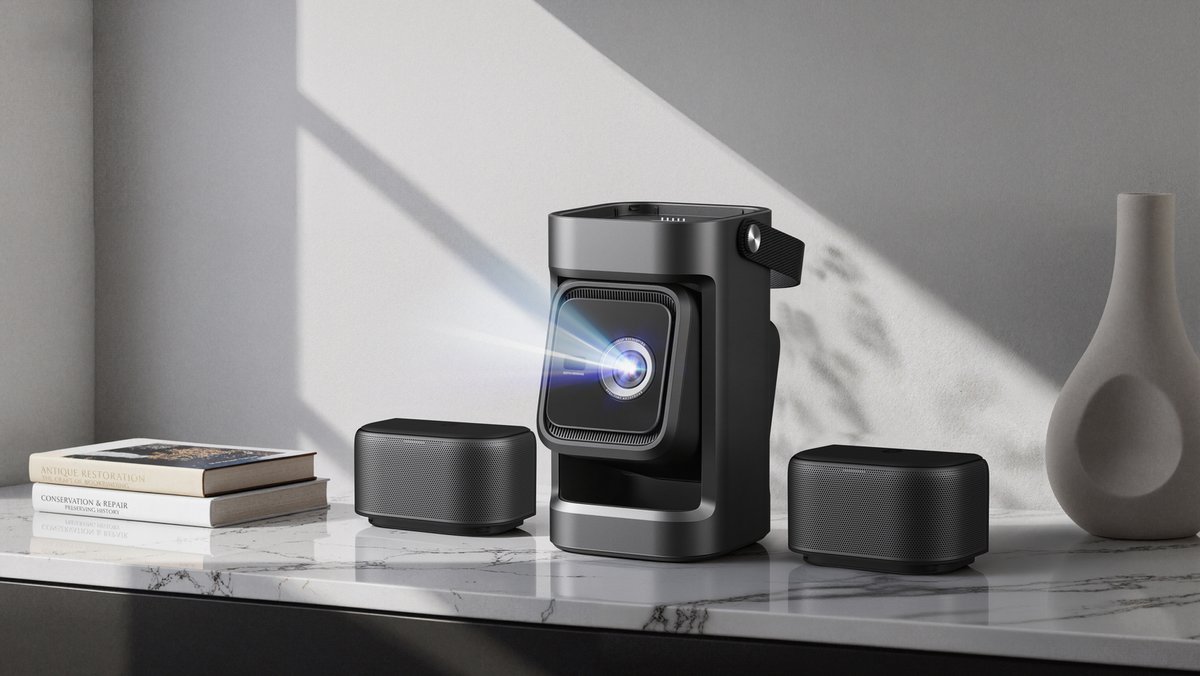 Le Nebula P1 dispose d'enceintes mobiles. ©Nebula