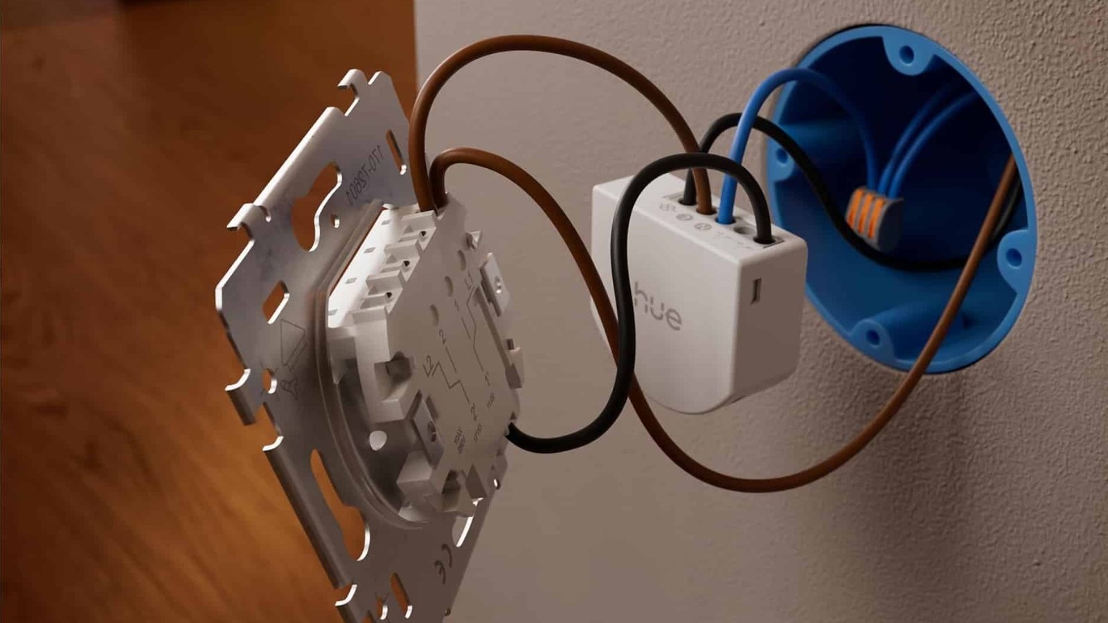 Un actionneur connecté pour installer sur les interrupteurs déjà présents dans la maison ©Philips Hue