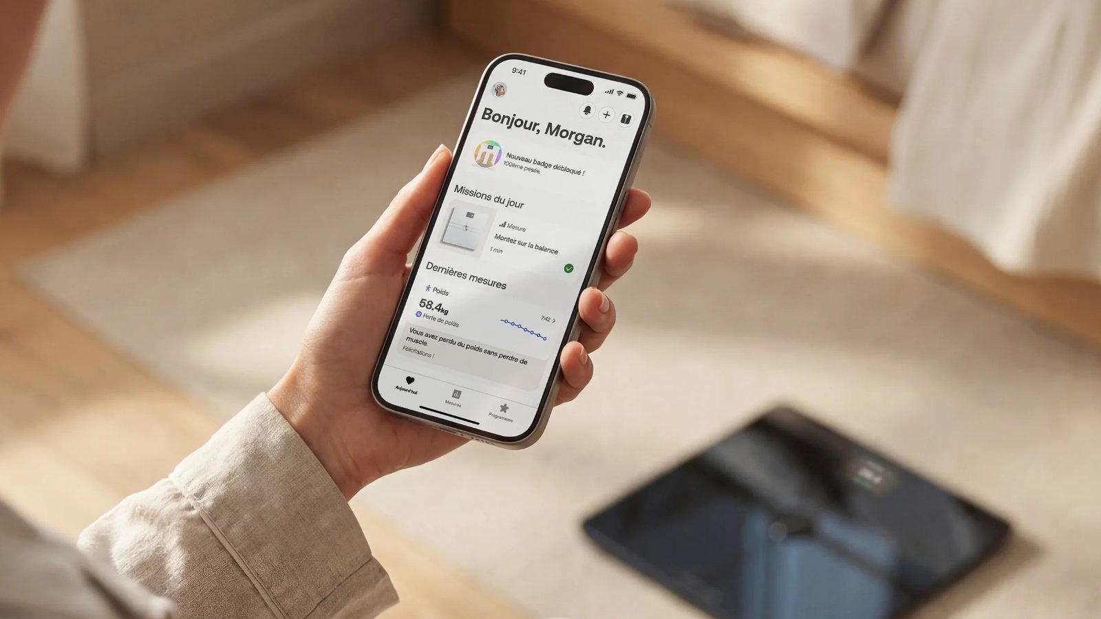 Withings réserve désormais la synchronisation avec les applications partenaires à ses nouveaux utilisateurs abonnés à Withings+ ©Withings