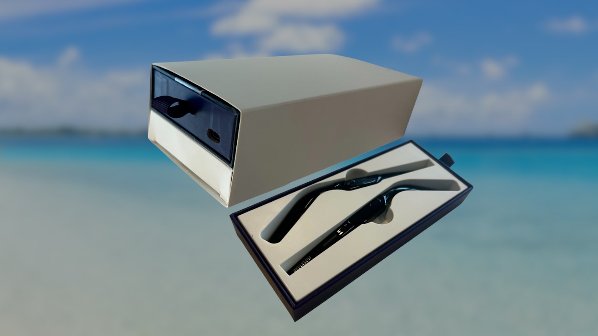 Le boîtier et les branches supplémentaires. © Clubic / Afflelou