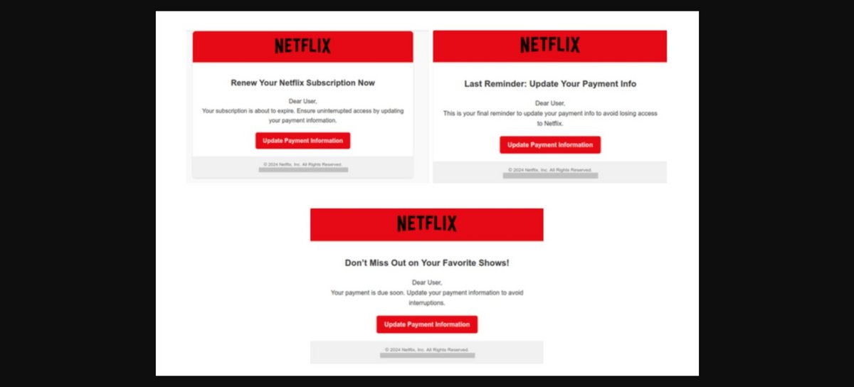 Un exemple de fausse page Netflix © Kaspersky