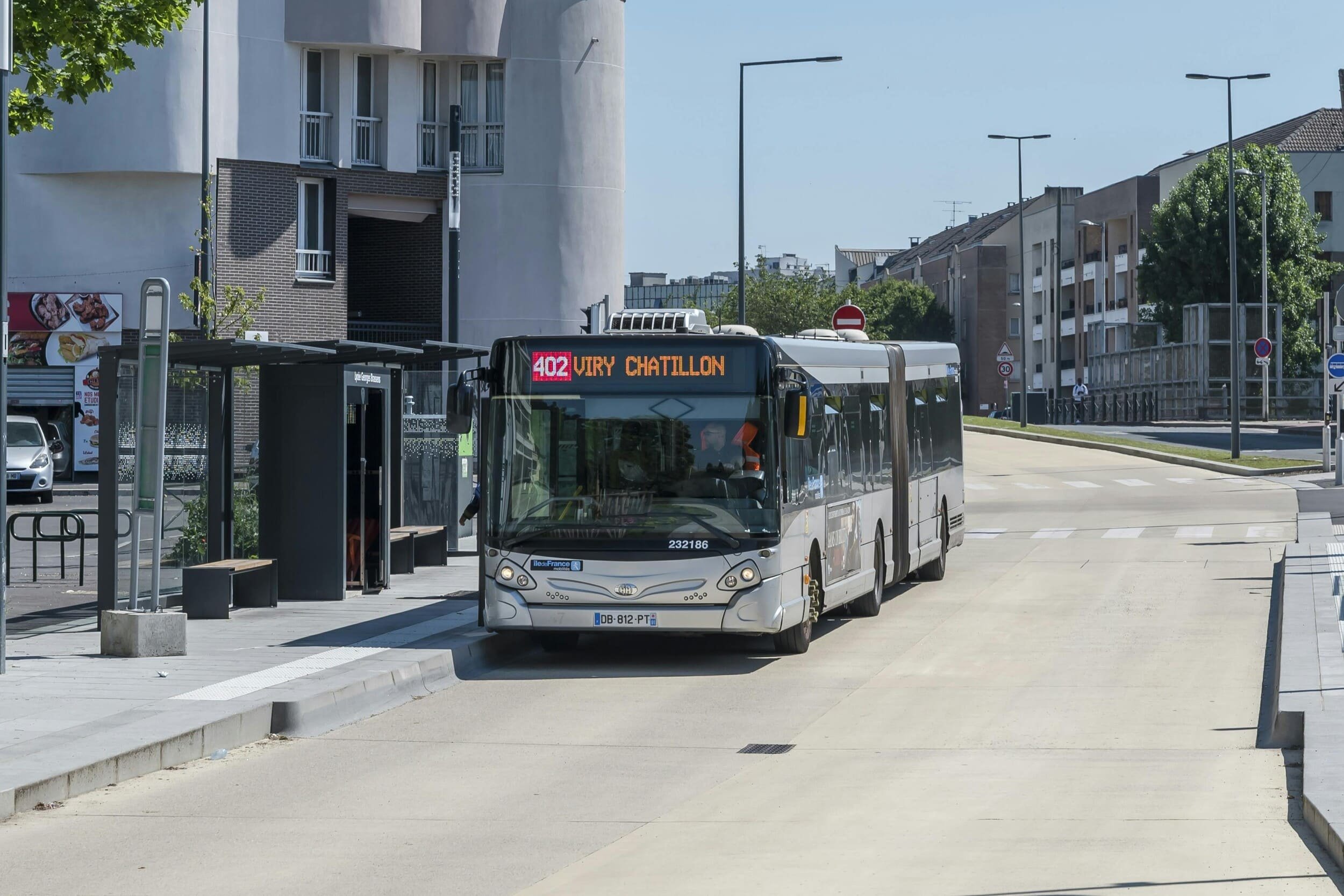 Un bus de la ligne Tzen 4. © Île-de-France Mobilités