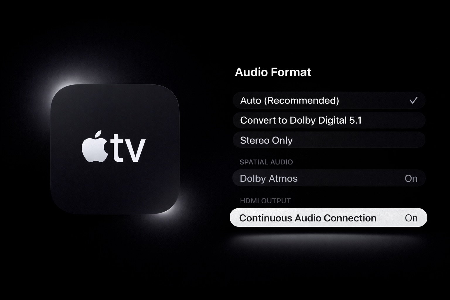 Apple vient de corriger un "méchant" bug dans sa beta de tvOS 26.4. © Apple