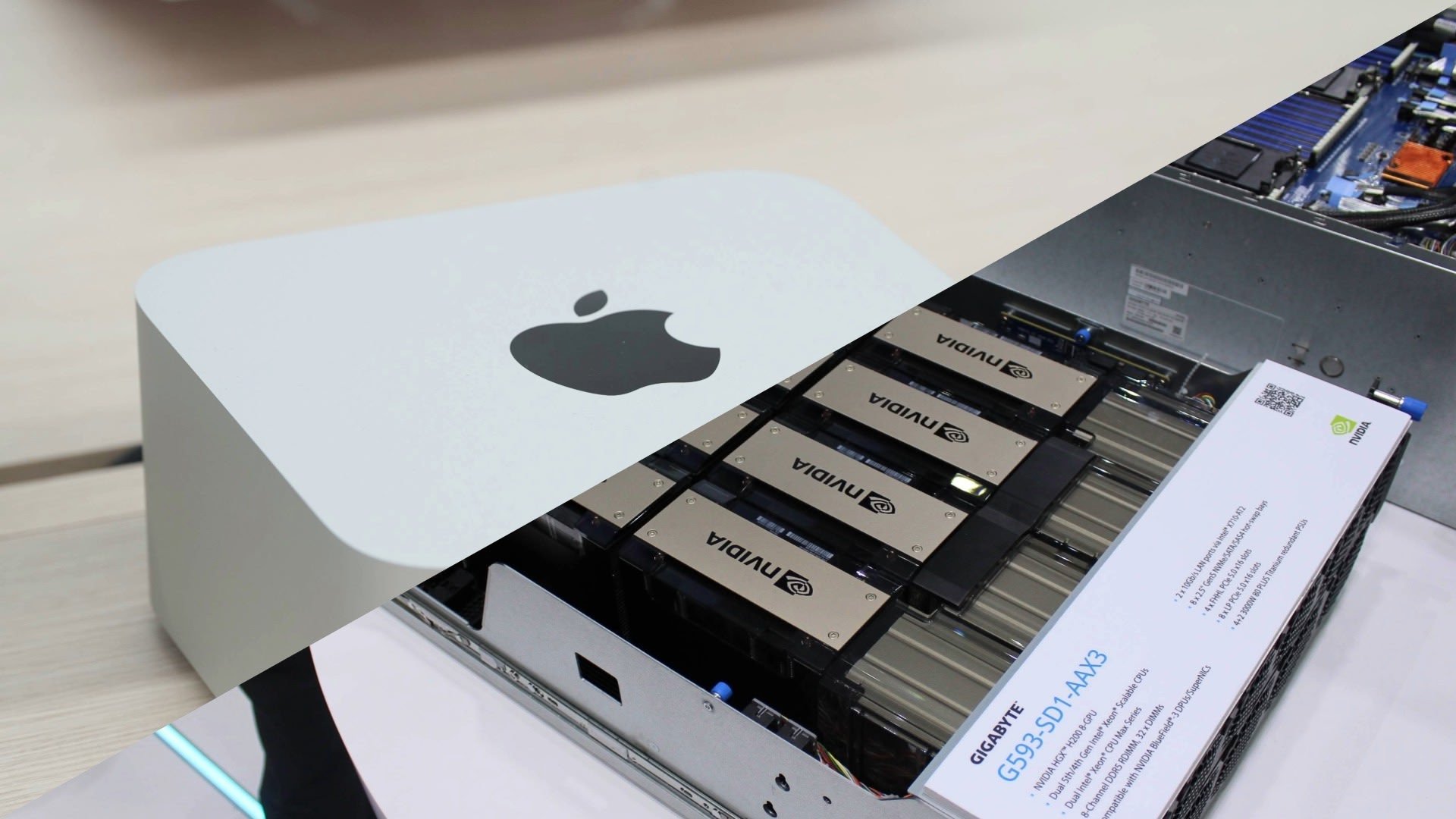 Mac Studio x racks NVIDIA - © Shutterstock/Naïm BADA