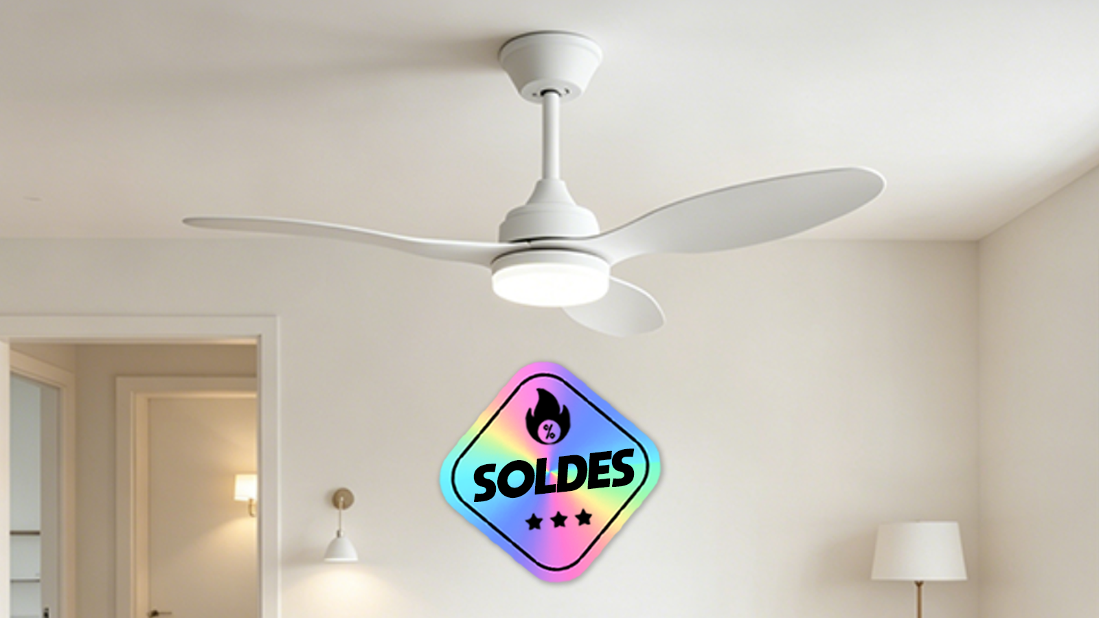 ventilateur plafond soldes
