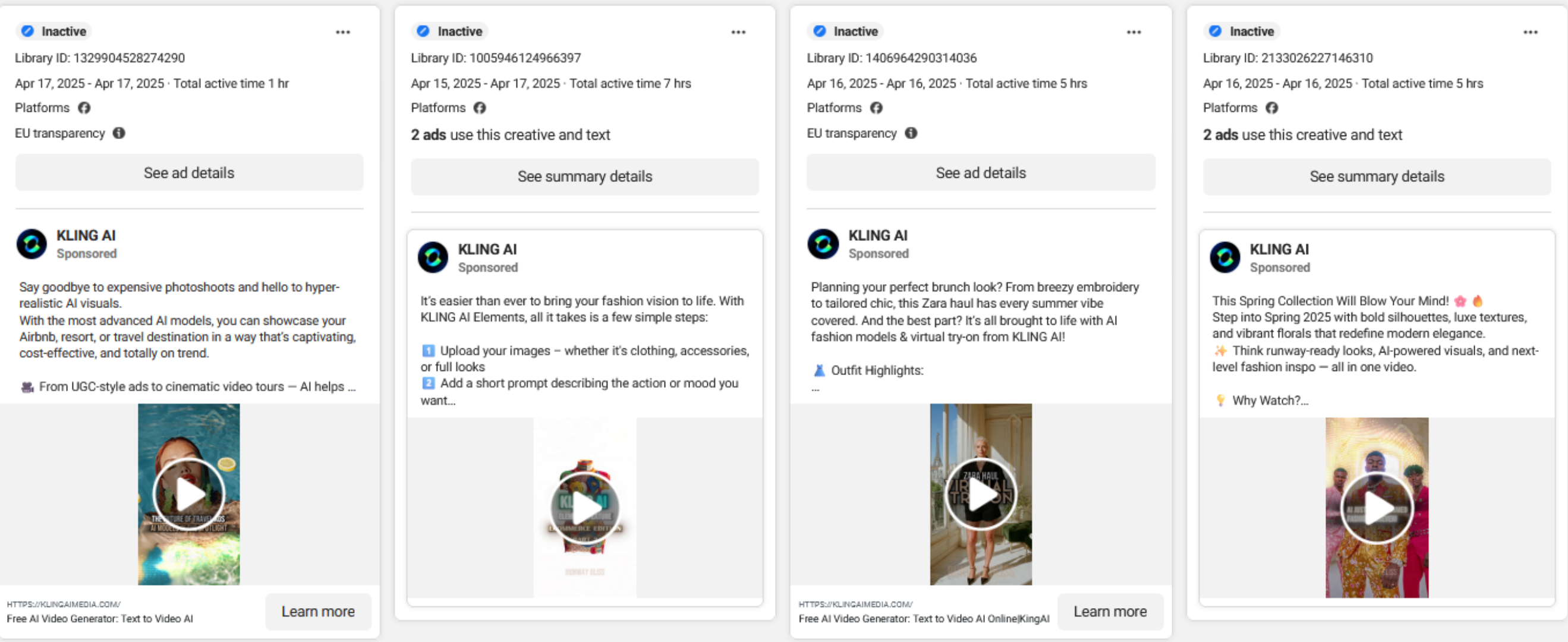 La campagne de publicités sponsorisées usurpe l'identidité d'un vrai service de génération de contenu par IA pour siphonner les données de ses victimes. © Check Point