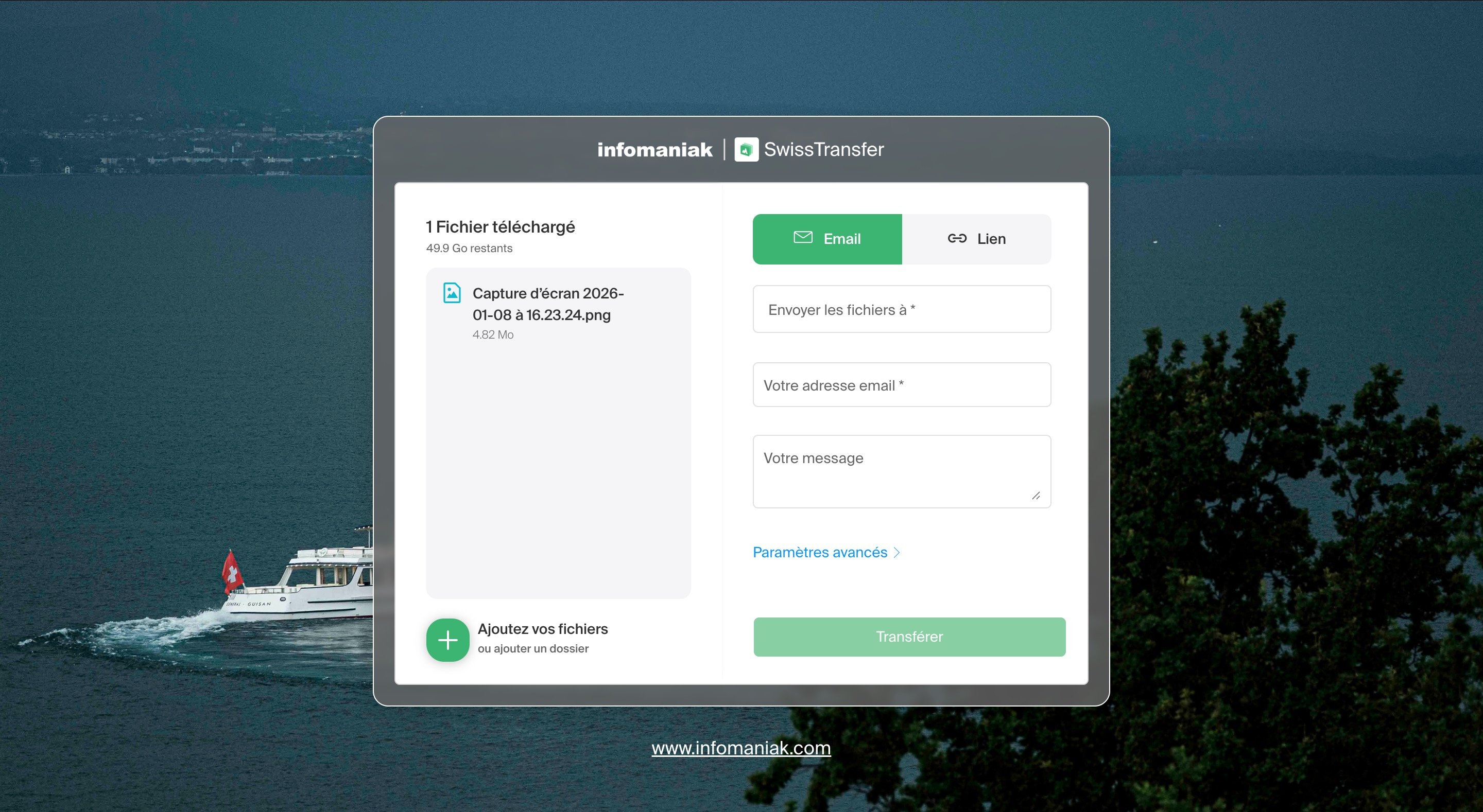 Envoyez vos fichiers à plusieurs utilisateurs avec SwissTransfer ©Infomaniak