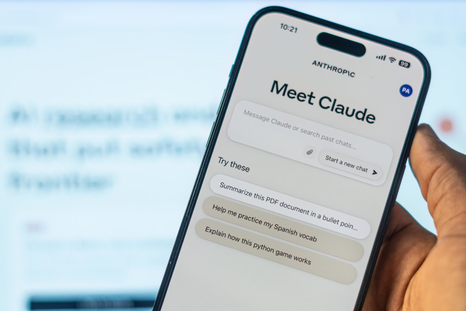 Le chatbot d'Anthropic, Claude, gagne en popularité. ©PatrickAssale / Shutterstock