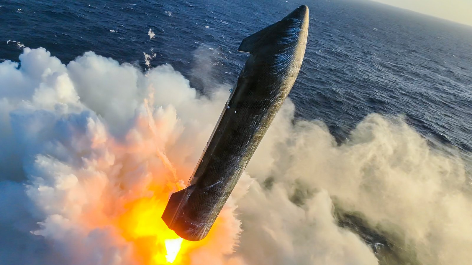 L'amerrissage de Starship lors de son 13e vol test. ©SpaceX