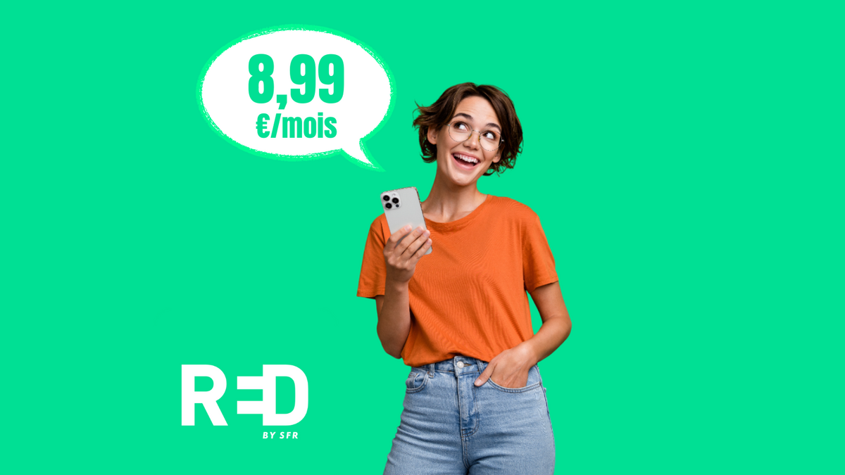 RED by SFR : le forfait 5G le moins cher du marché est à 8,99 €/mois ! © Clubic
