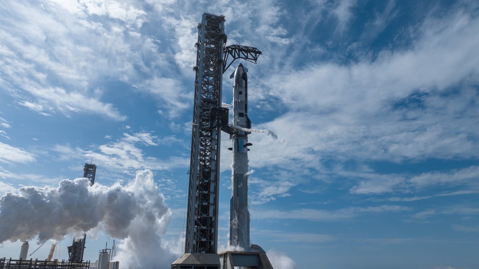 Starship V3 lors de son dernier test. ©SpaceX