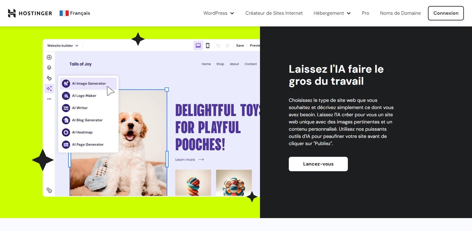 @Hostinger : l'IA au cœur de la création d'un site