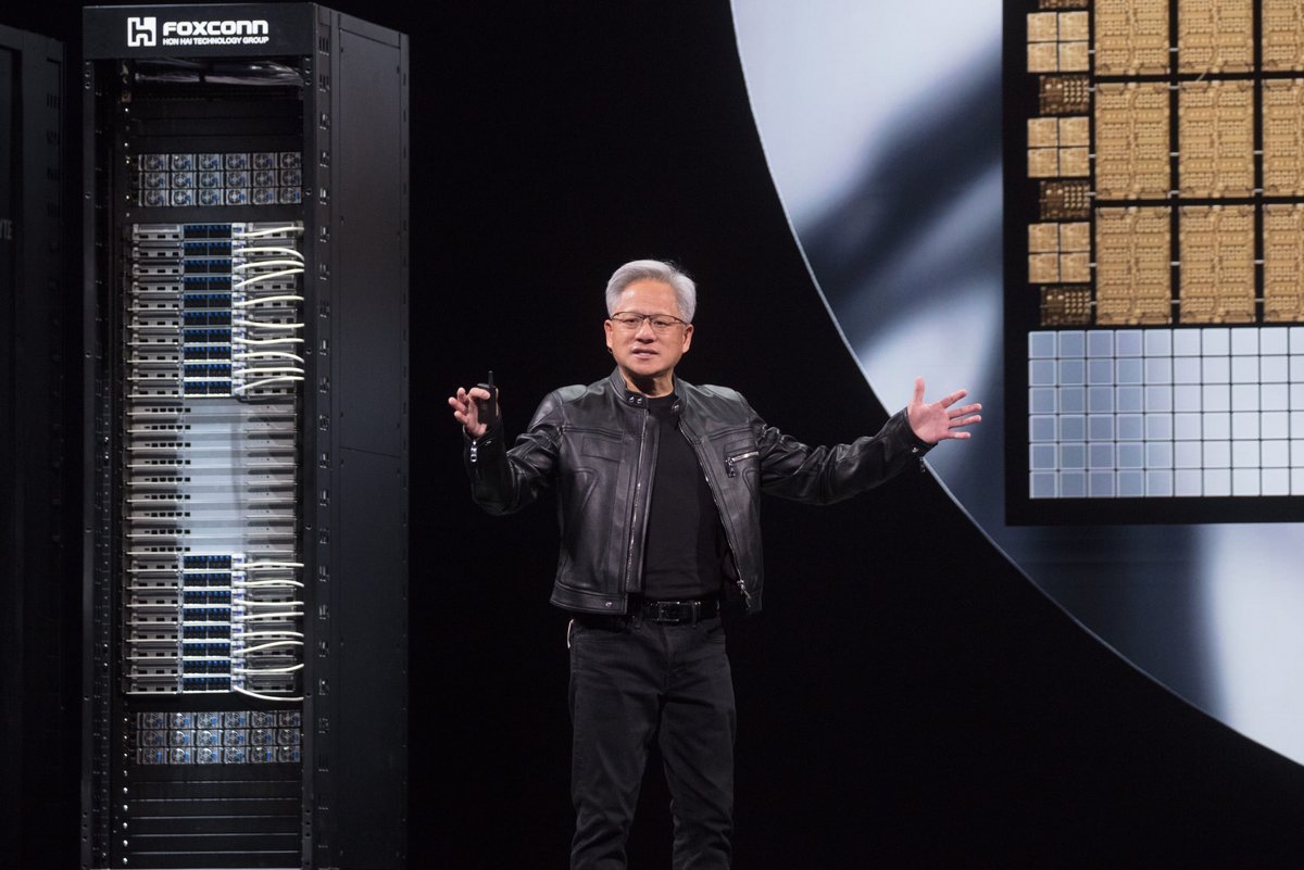 NVIDIA, ici avec son emblématique fondateur Jensen Huang, fait partie intégrante du projet de supercalculateur américain © jamesonwu1972 / Shutterstock