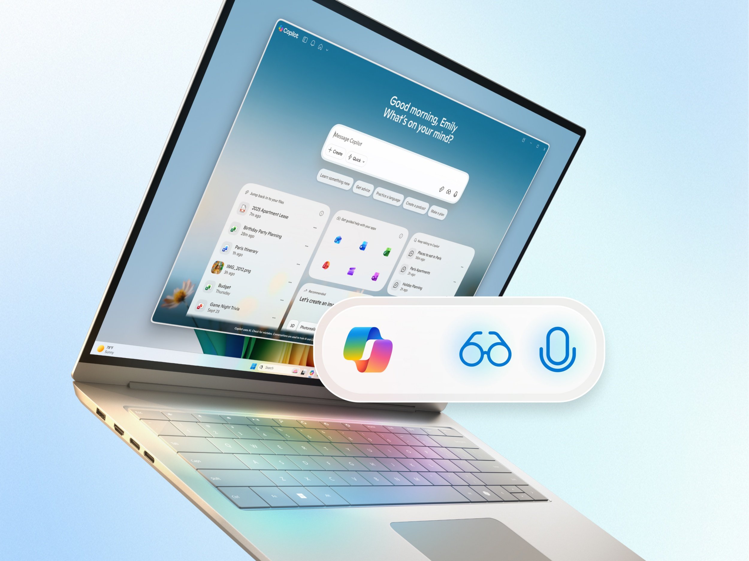 Microsoft Copilot gagne des yeux, des oreilles et un vrai rôle sur tous les PC Windows 11. © Clubic
