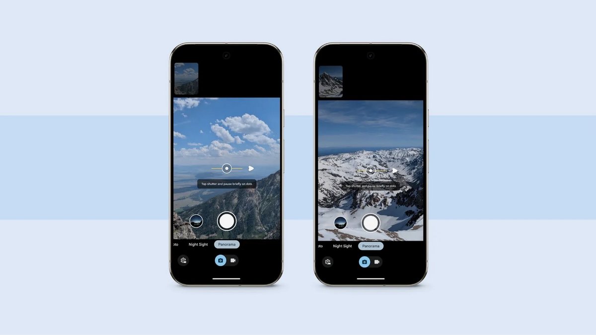 Un mode Panorama plus complet sur Pixel 8. ©Google