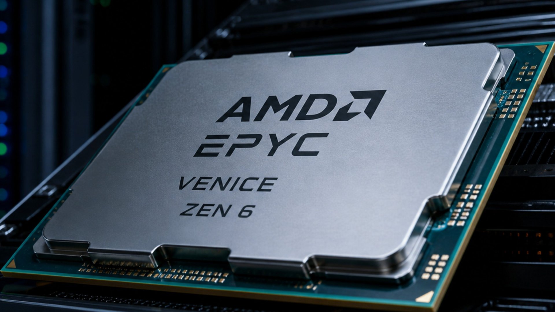 Vue d'artiste de ce que pourrait être un processeur EPYC Venice. © Igor's Lab