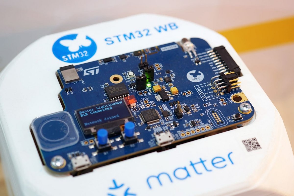 Un microcontrôleur STMicroelectronics. © STMicroelectronics