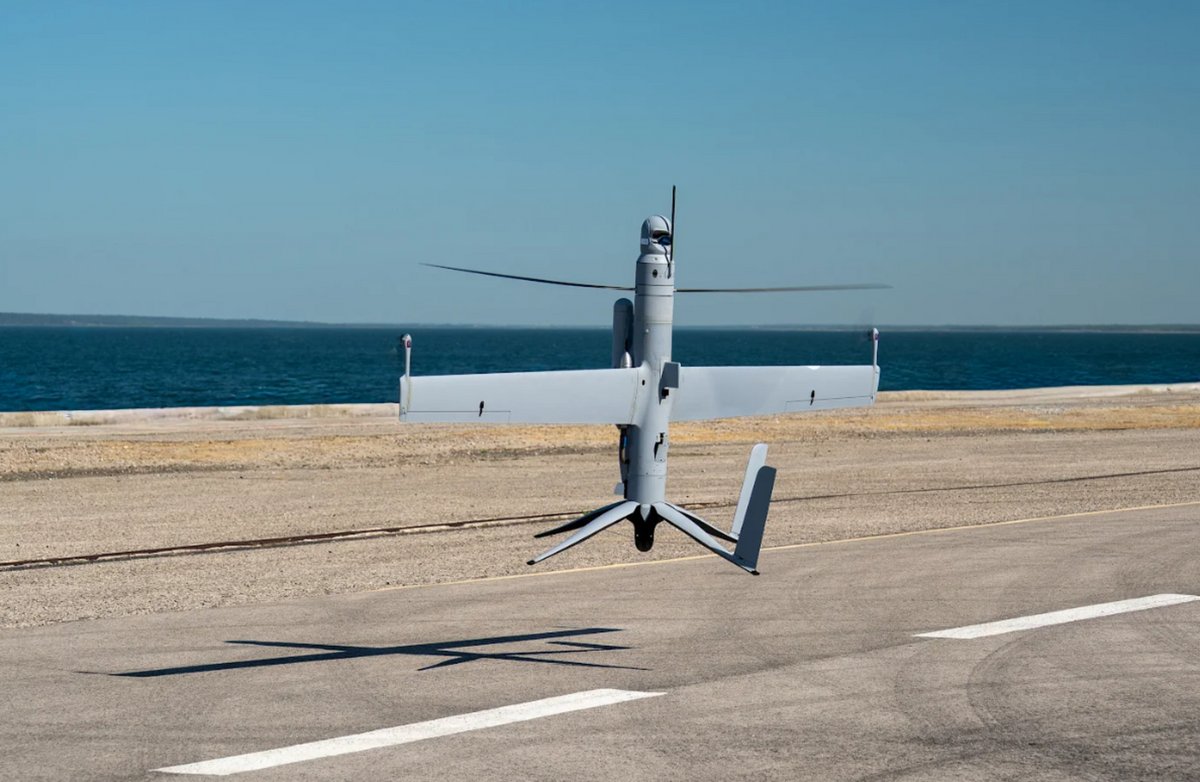 Le drone Flexrotor d'Airbus a été choisi par l'Europe pour la surveillance maritime jusqu'en 2030. © Airbus