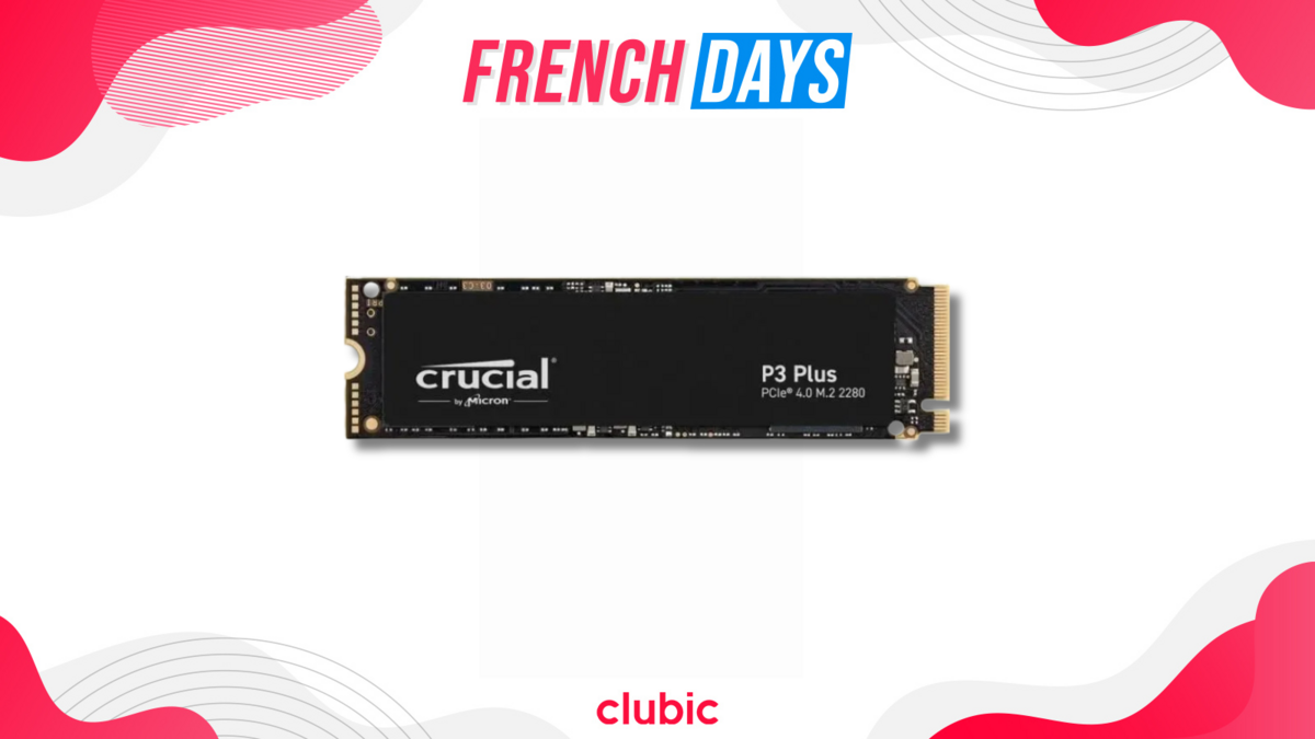 French Days : ce SSD Crucial 1 To fait décoller votre PC pour moins de 63 € © clubic