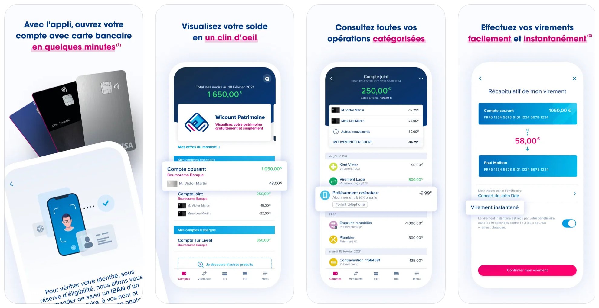 BoursoBank - Présentation de l'application mobile
