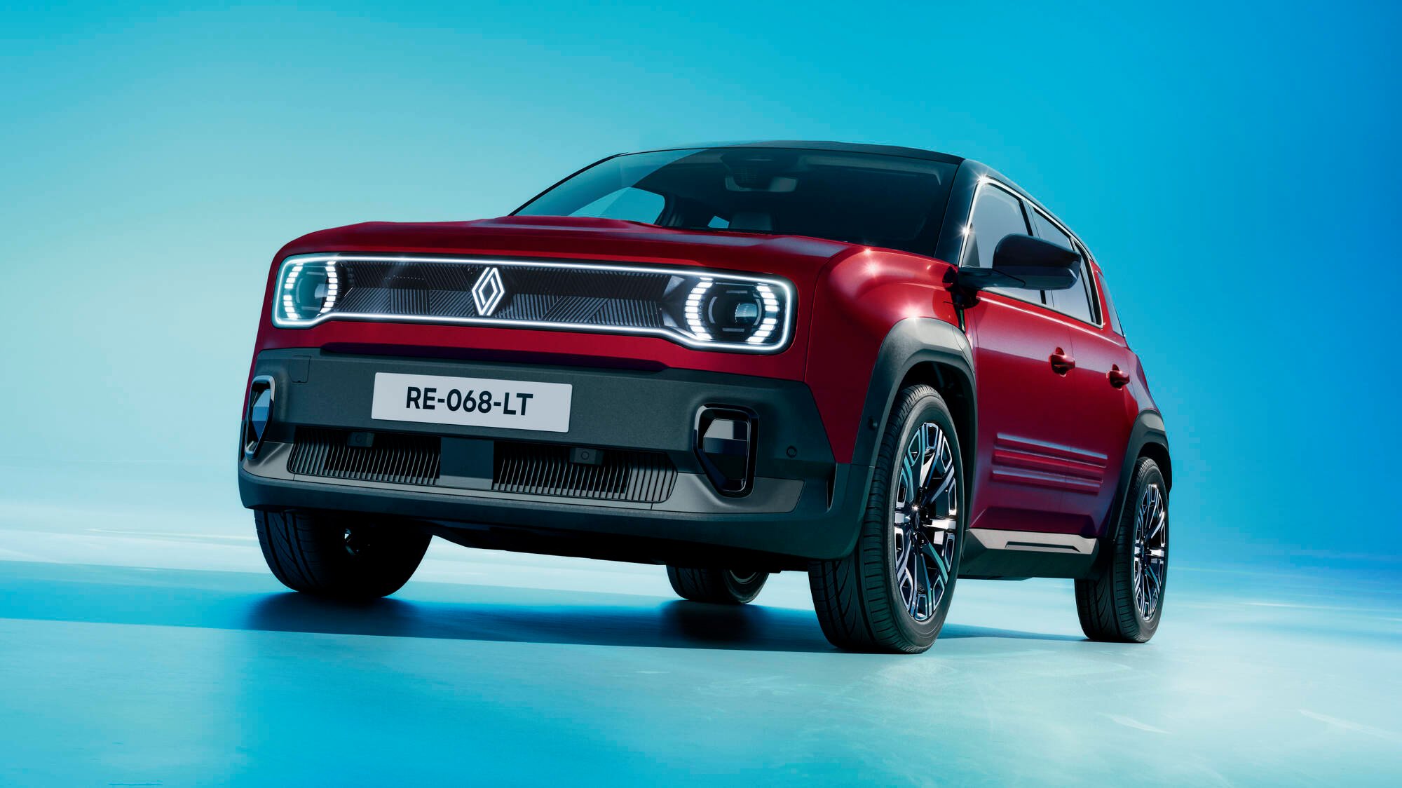 La R4 E-Tech en finition Plein Sud. ©Renault