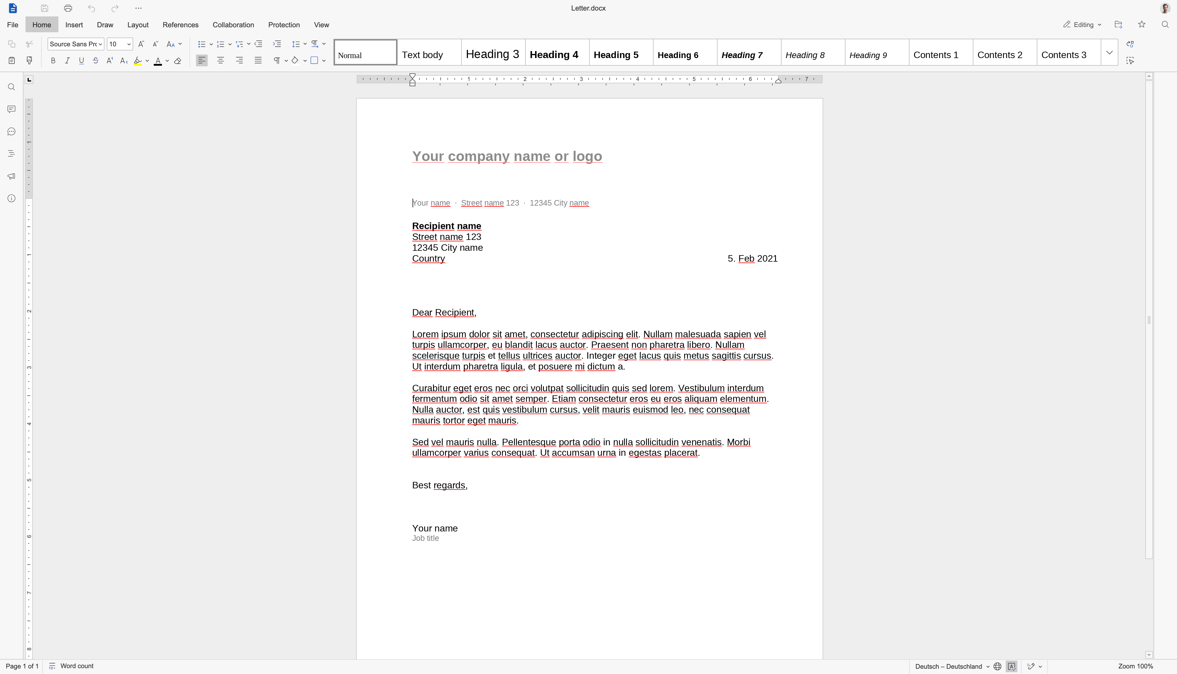 L'interface de traitement de texte de Euro-Office reprend les codes des suites bureautiques classiques pour faciliter la prise en main des utilisateurs. © Euro-Office