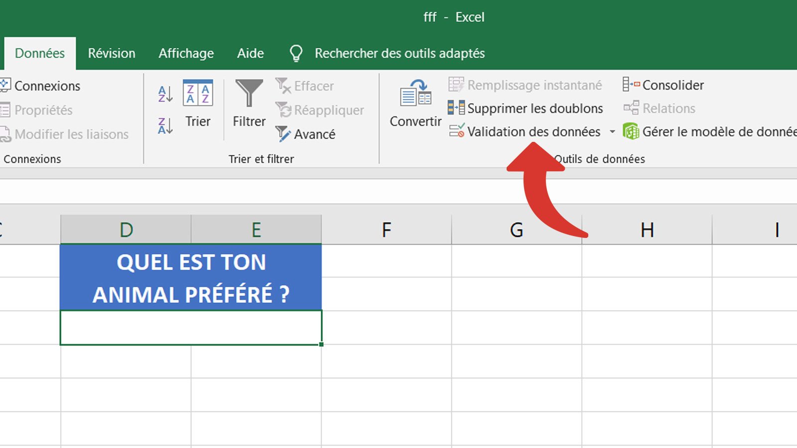 Tuto Excel