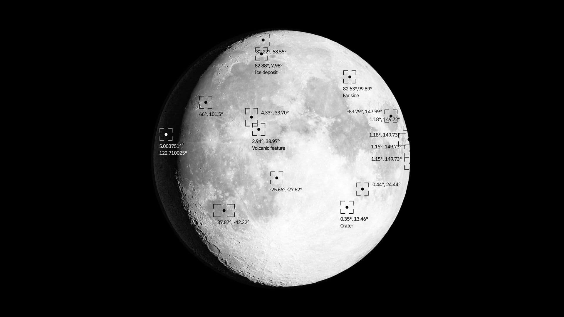 Cette IA doit aider les scientifiques à repérer les zones lunaires à étudier en priorité, notamment pour rechercher de la glace. ©NASA