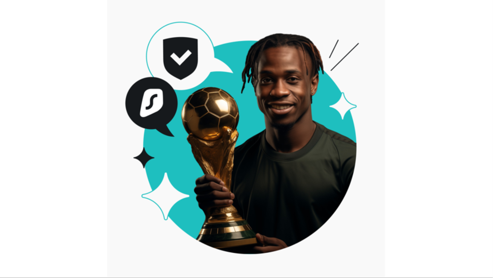 Suivez la Coupe du monde 2026 avec Surfshark VPN.