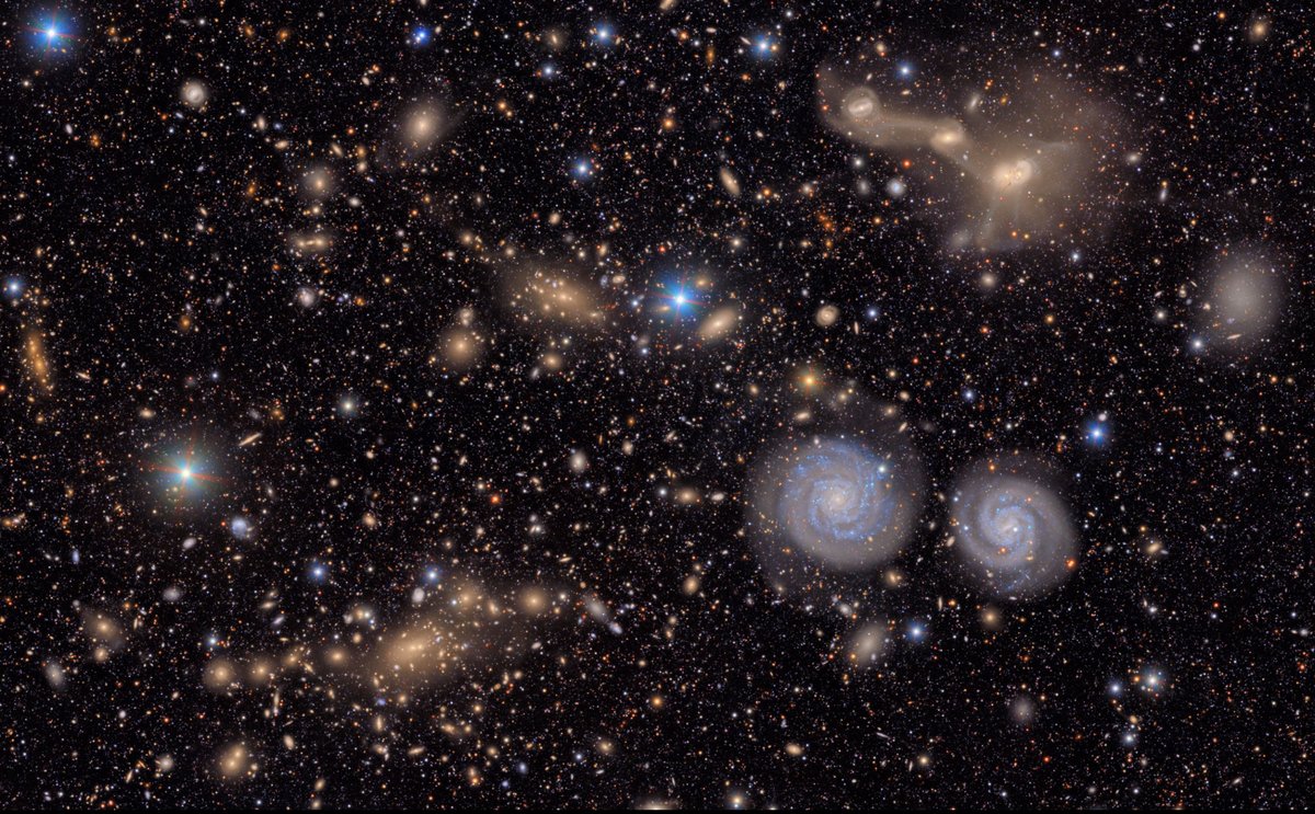 Une vision partielle de l'amas de la Vierge © Observatoire Vera-C.-Rubin