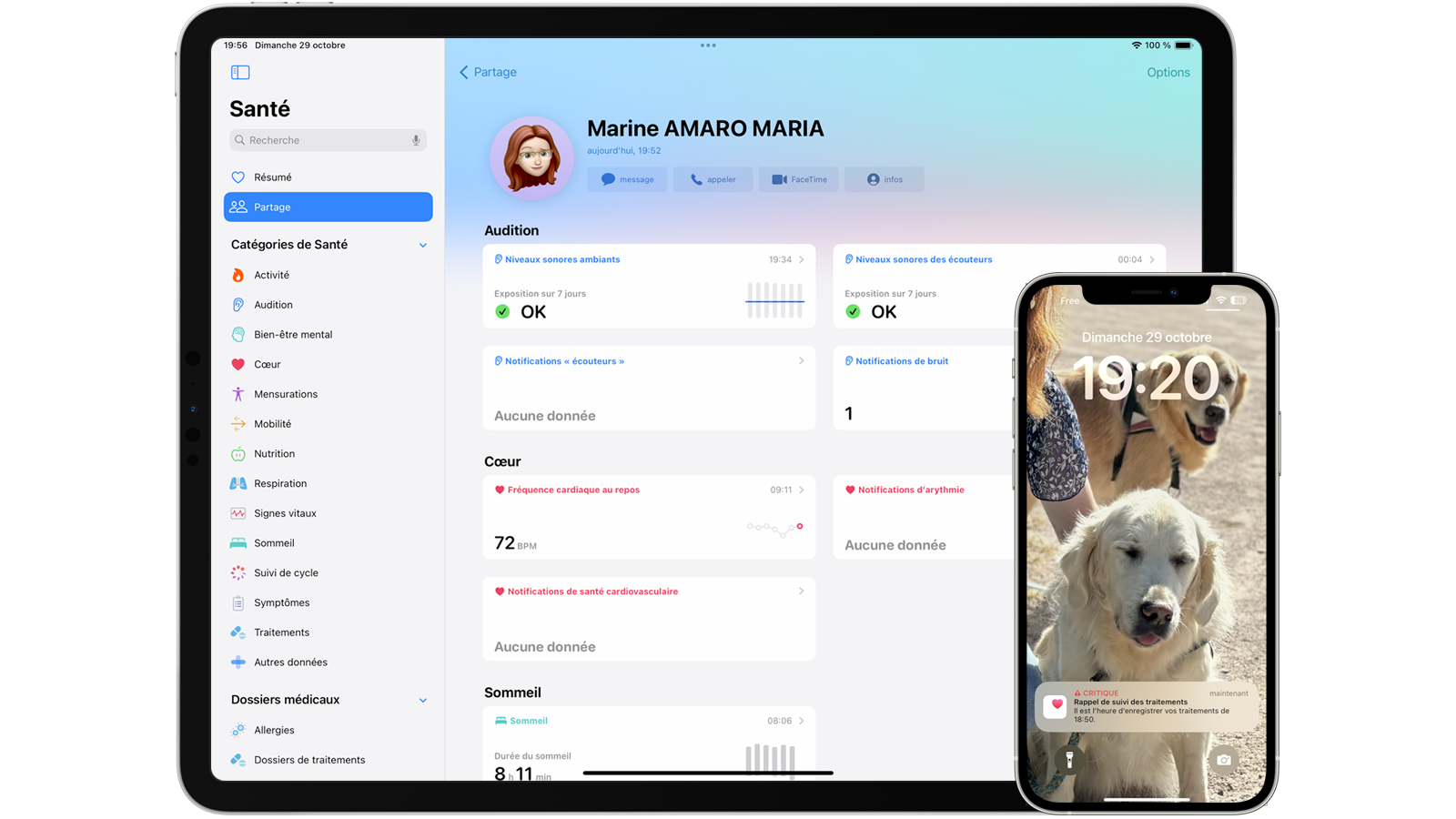Ajouter des rappels de suivi à l'app Santé