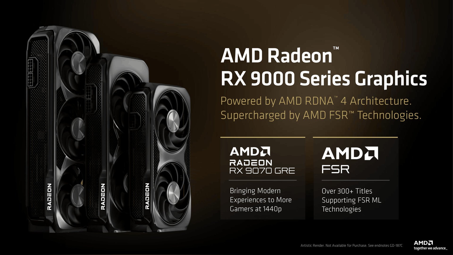 Logiquement, pour vendre sa GRE, AMD compte sur le soutien de FSR. ©AMD