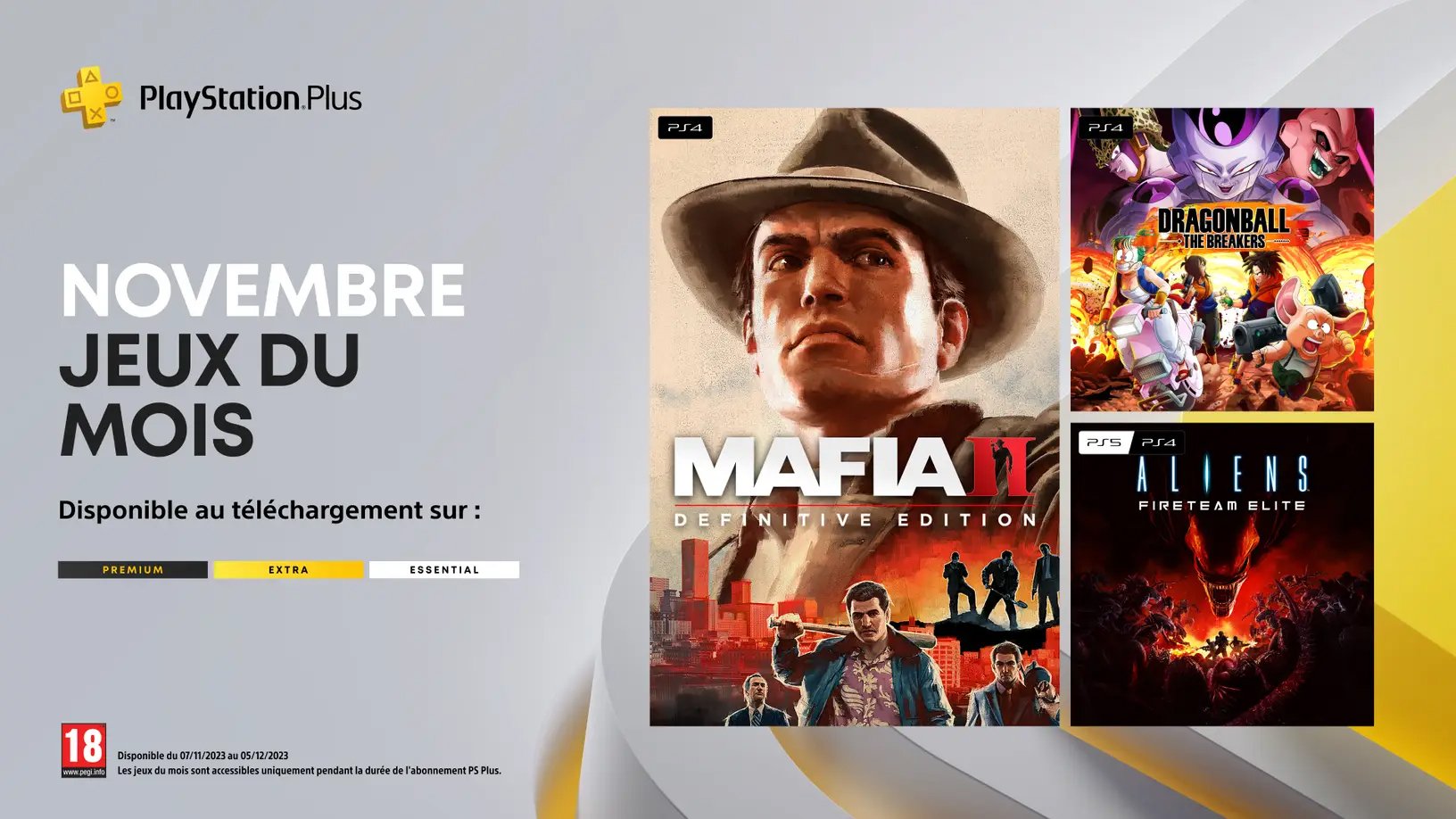 Trois nouveaux titres rejoignent les « jeux du mois » en novembre 2023 © PlayStation