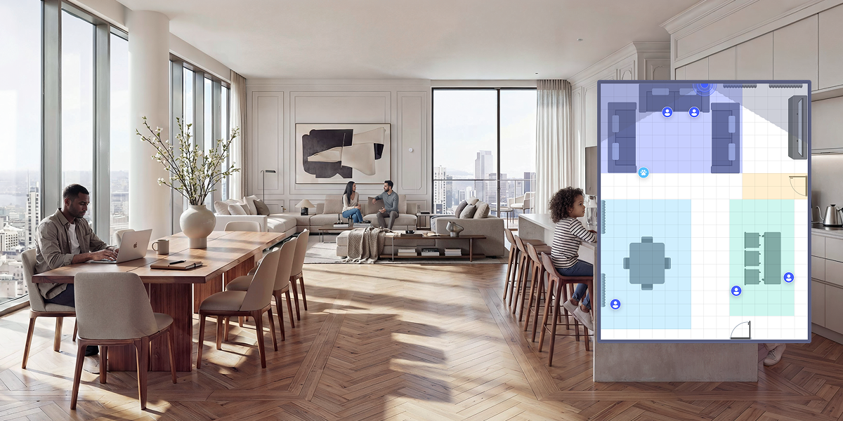 Un positionnement précis des occupants d'un lieu qui part dans le cloud ©Aqara