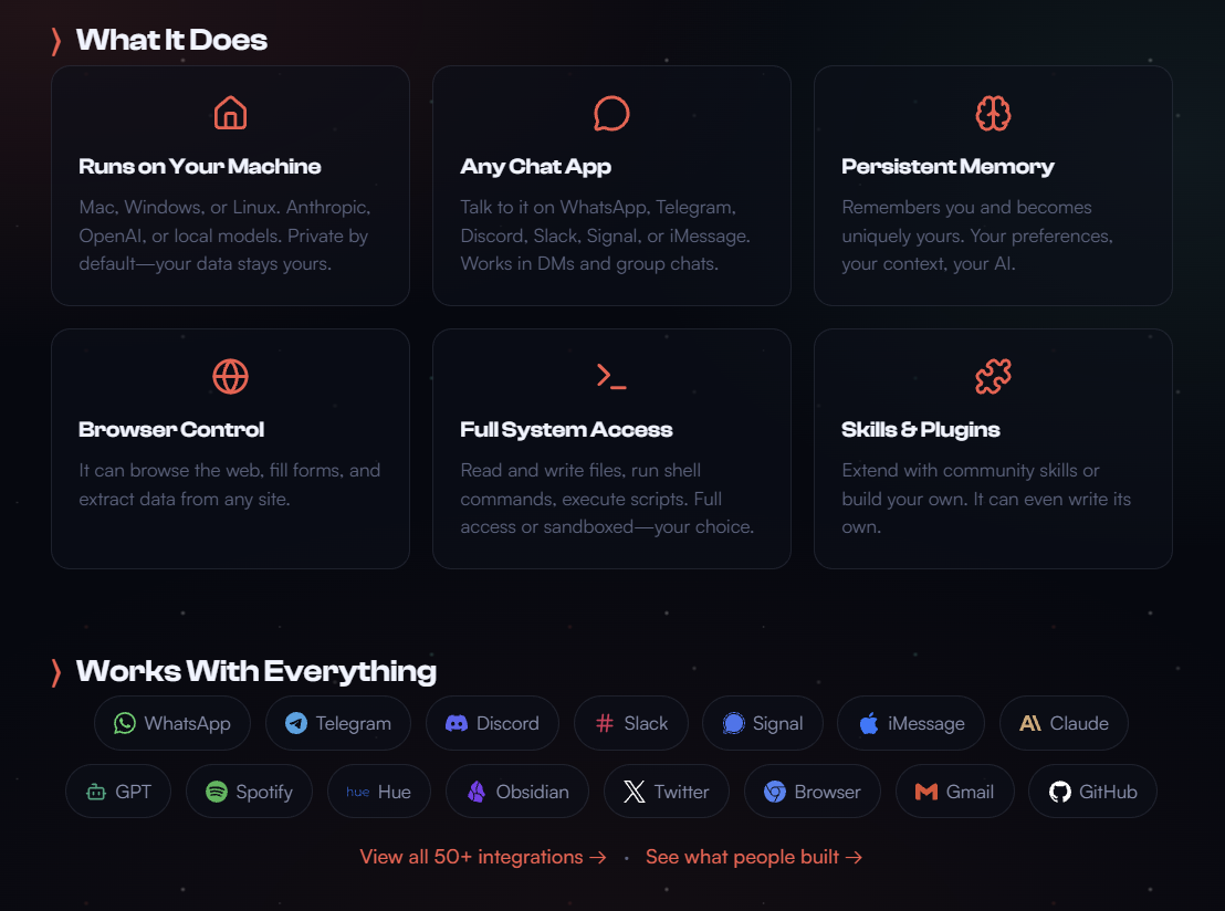 L'agent qui contrôle tout © Clawd.bot