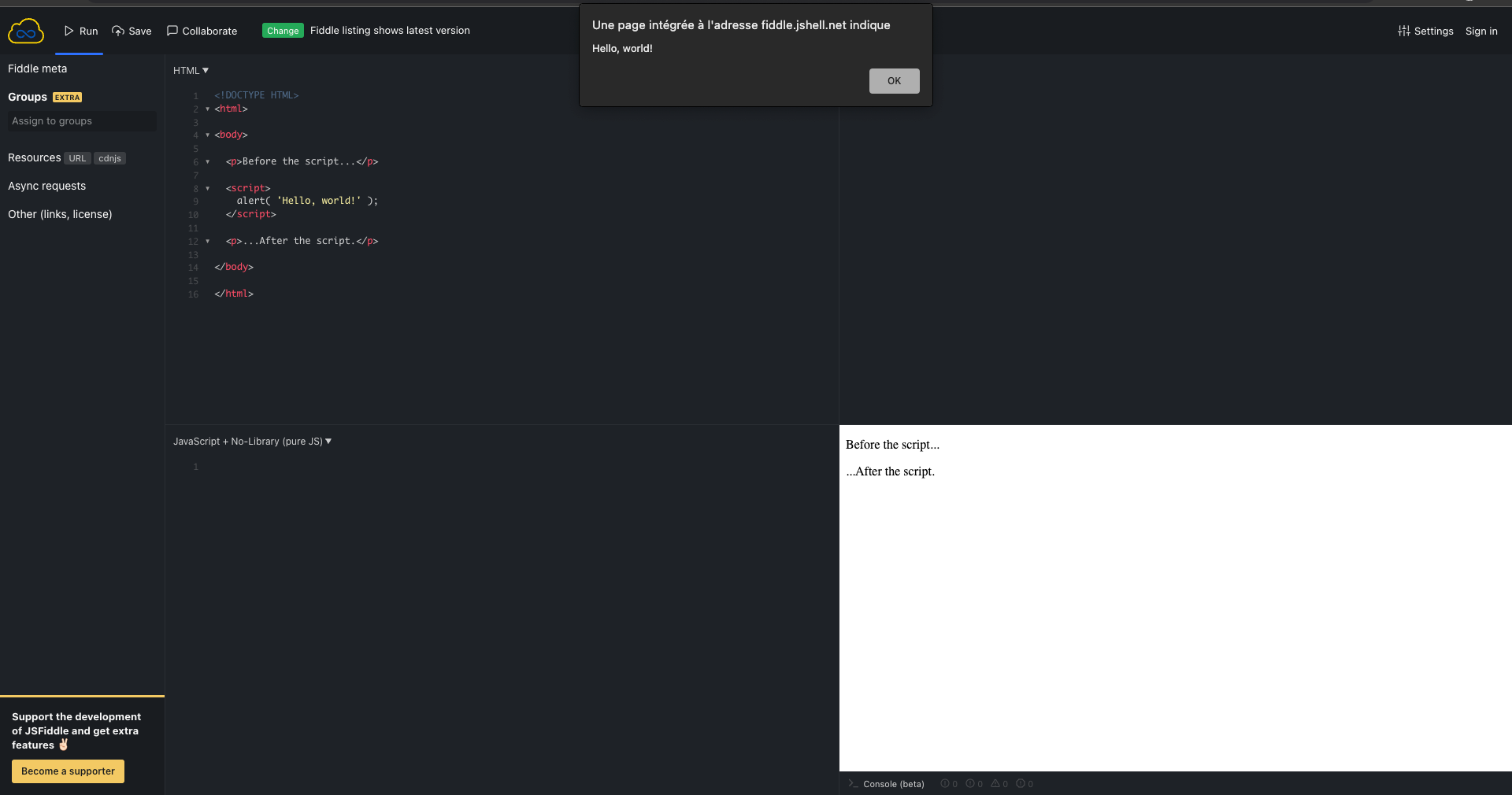 JSFIDDLE