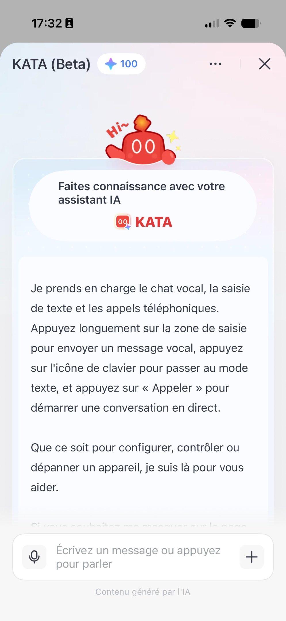 Un chatbot classique dédié à la maison ©Clubic