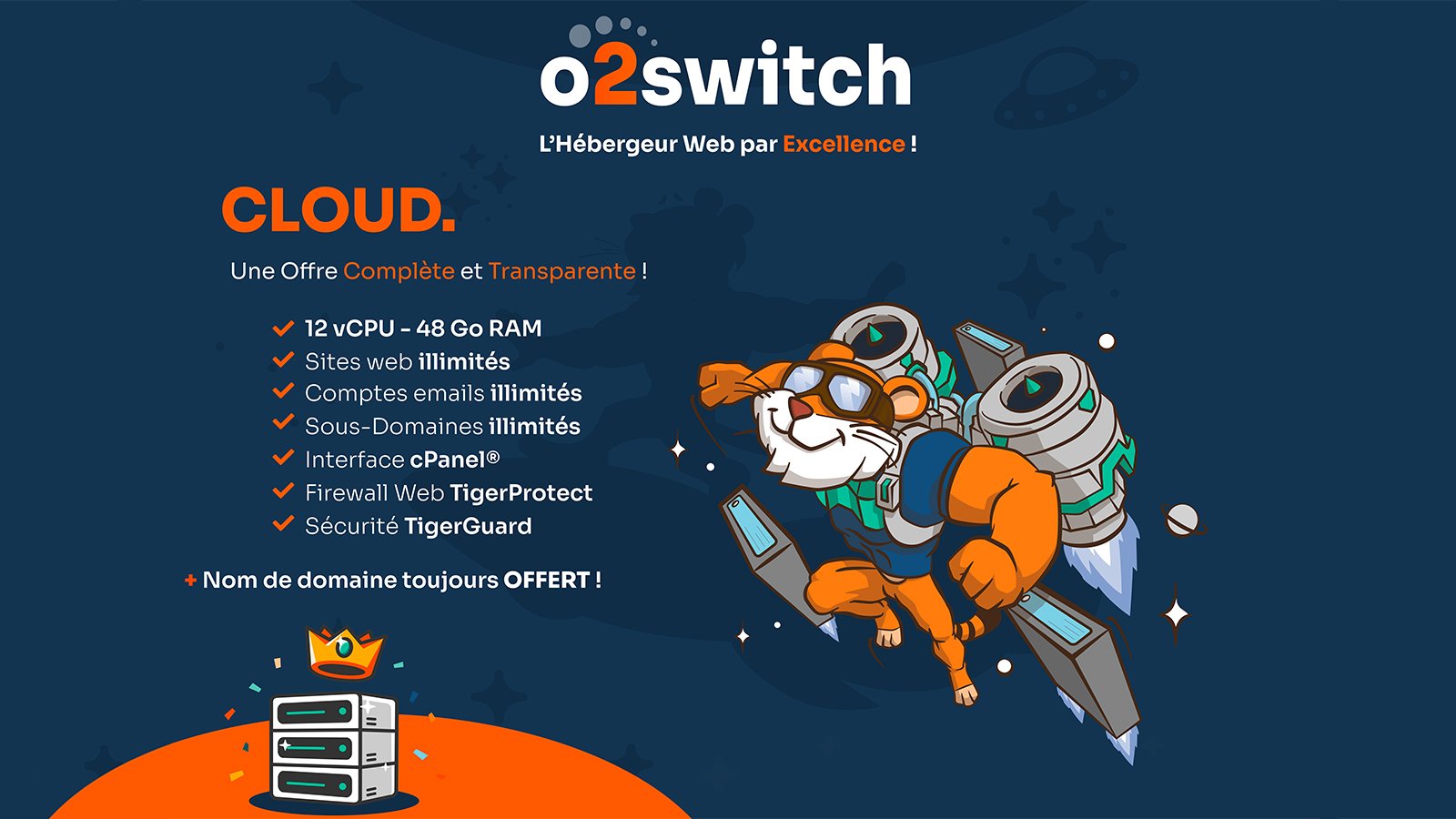 La migration et un nom de domaine vous sont offerts avec une nouvelle souscription à l'offre Cloud. !