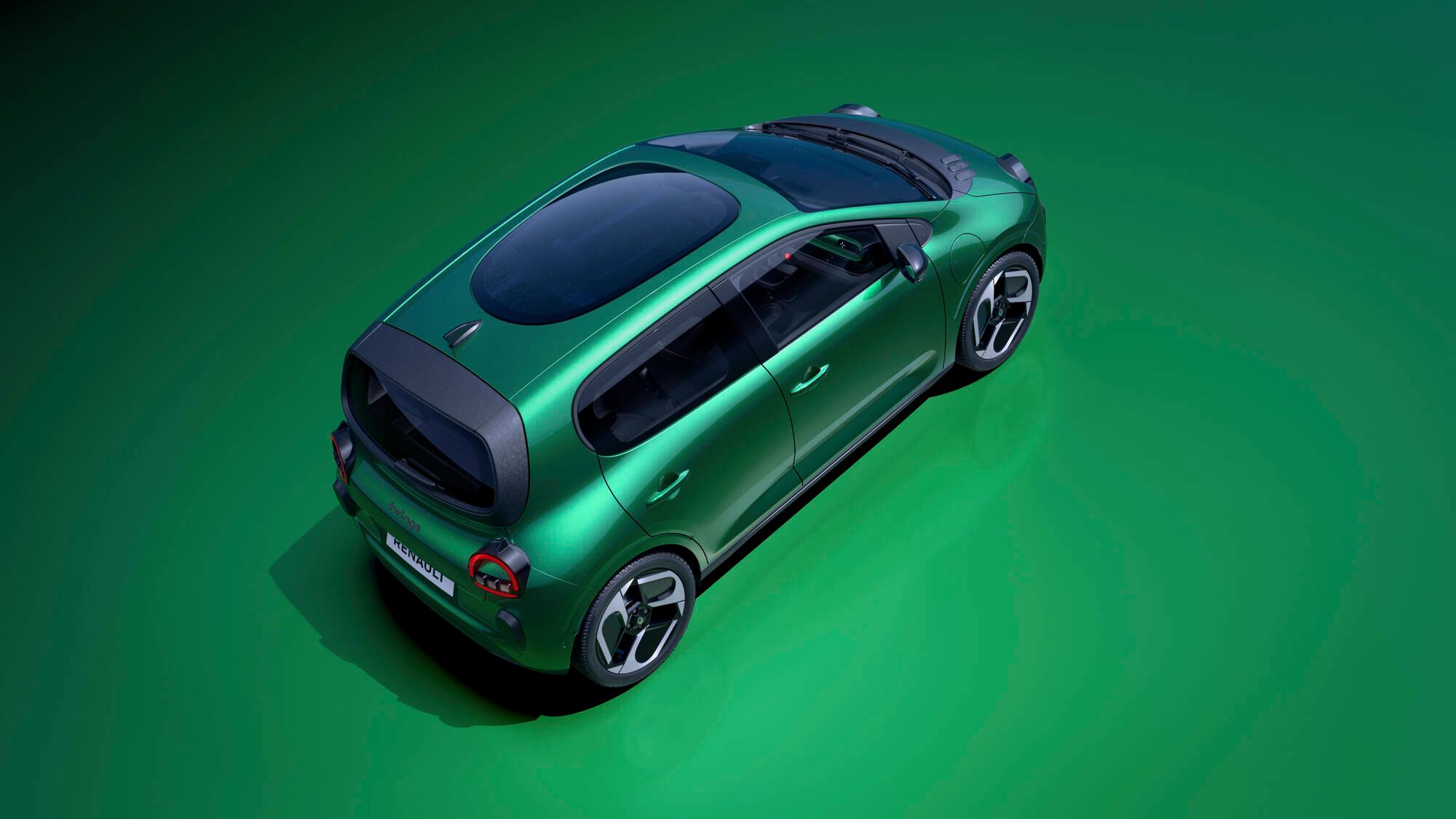 La petite Twingo E-Tech équipée du toit panoramique Twingobay. ©Renault