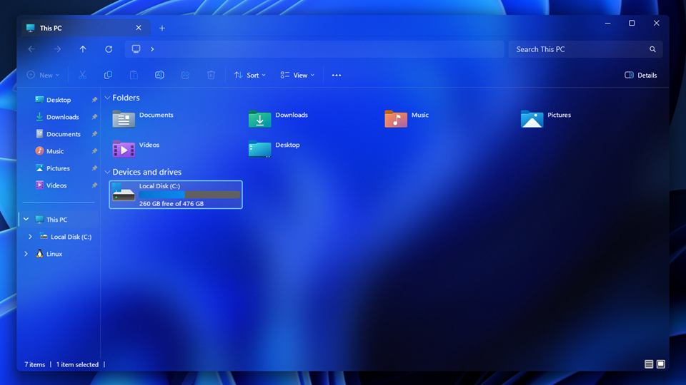 L'utilitaire Windhawk propose beaucoup de mods pour personnaliser l'affichage de Windows 11 dont un mode transparence à plusieurs niveaux d'opacité (Translucent Windows). ©Windhawk