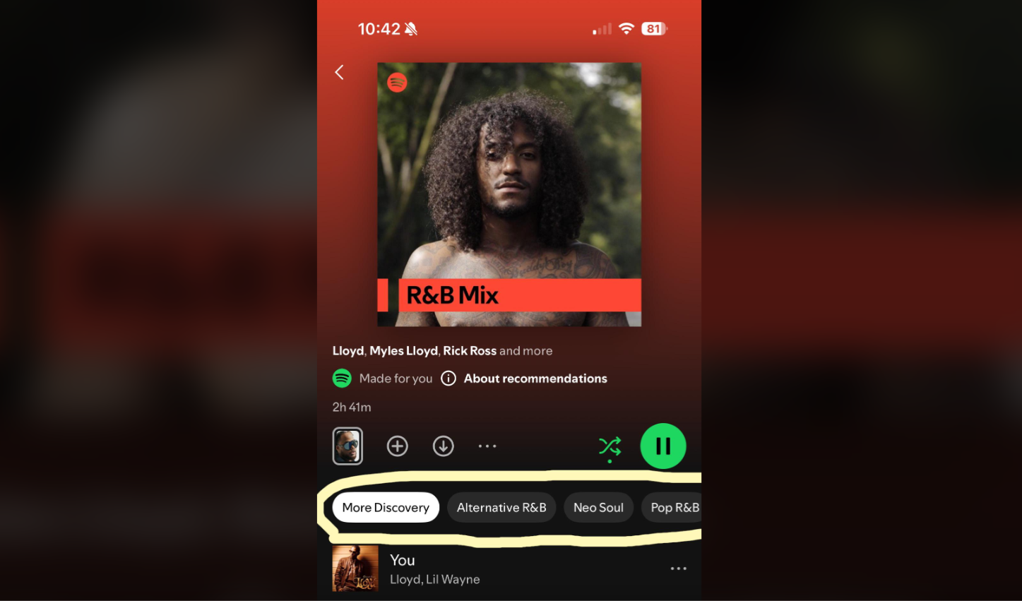 Vous trouvez que Spotify vous sert toujours la même soupe ? Les choses pourraient bientôt changer. © kwabb via Reddit