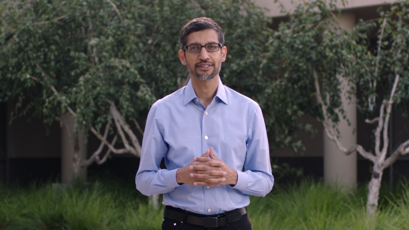 Sundar Pichai fait une annonce © Google