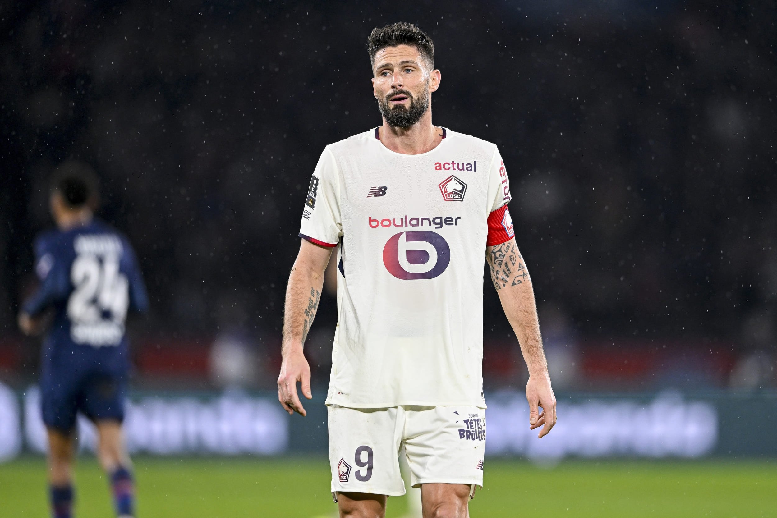 Olivier Giroud, champion du monde qui évolue au LOSC cette saison en Ligue 1. © Victor Velter / Shutterstock